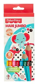 Карандаши цветные «MAXI Jumbo Mattel Fisher Price», Mattel, 8 цветов