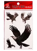 Тату с блёстками «Орлы и драконы», микс, Be TrenDIY - 0