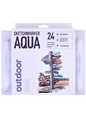 Маркеры акварельные 24цв Aqua Pro Outdoor Set , к/к, Sketchmarker - 0