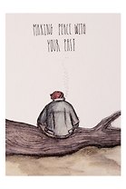 Открытка одинарная "making peace with your past"