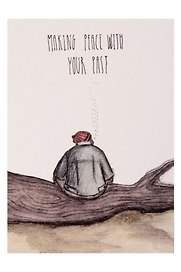 Открытка одинарная "making peace with your past"