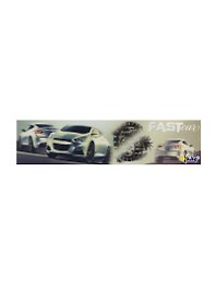 Закладка пластиковая "Fast car 1" 3D, 42*216мм, Оникс 
