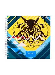 Скетчбук 190*190 40л "Create 4" белый офсет, 120г/м2, тв.обложка, евроспираль