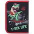 Пенал «T-rex life», 1 отделение, полиэстер, 20х14 см, Пифагор - 1