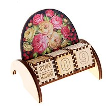 Календарь вечный дерево Пионы и малина (1070446)