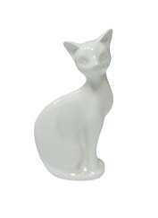 Фигурка Кошка белая (13см) (керамика) (390-456)