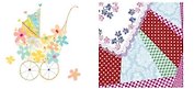 Салфетки для декупажа «С рождением!», 2 штуки, Froggy Art