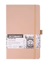 Скетчбук 13*21 80л "Sketchmarker" благородный беж, 140г/м2, слоновая кость, тв.обл.