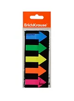 Закладки самоклеящиеся 45*25мм 5цв*25л "Стрелки большие", европодвес, Erich Krause
