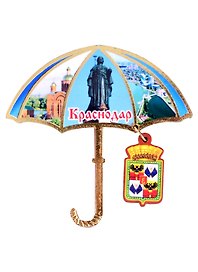 Магнит Краснодар Зонтик вид 1 (дерево) (7,5см)