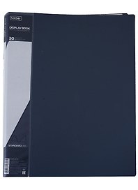 Папка с файлами «Standard» А4, 30 файлов, пластик, серая, Hatber