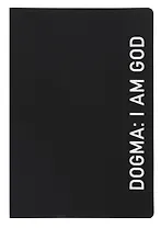 Ежедневник недат. А5 136л. "Black style. Dogma" иск.кожа, обл. интеграл, печать белилами, офсет, ляссе