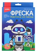Фреска. Картина из песка "Робот"