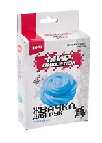 Химические опыты. Жвачка для рук Мир пикселей "Голубая жвачка"