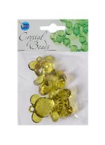 Бусины Кристальная игра Мишки зелено-желтые (CRP128) (2шт) (упаковка)