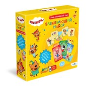 Три кота. Набор игр "Учим английский. 101 + домино + мемо".