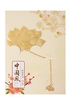 Закладка для книг с подвеской Цветок Лотоса (металл) (4х6см) (12-D3-8104-202510-STB-85)