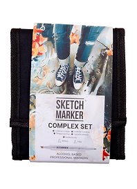 Маркеры 12цв "Complex" сумка-органайзер, Sketchmarker