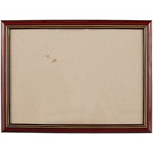 Рама со стеклом, дерево, коричневая с золотом, 25 х 35 см