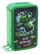 Пенал 3 отделения "Пиксель" 19*11 см