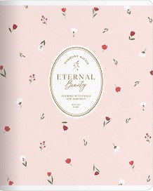 Тетрадь 48л кл. "Posy", розовый, карт.обл., микротекстурирование, ламинация, тиснение золотой фольгой, скрепка