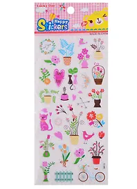 Наклейки зефирные Мой сад микс CC-045-048