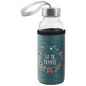 Бутылка в чехле джут Go travel (стекло) (300мл) (12-07229-DW-30024) - 0