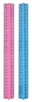 Линейка 30 см, с держателем, неон, в ассортименте, Good