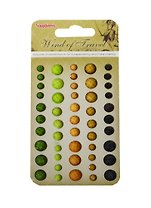 Клеевые граненые камушки Ветер Странствий 1 (SCB250001002) (50шт) (5 цветов) (упаковка)