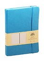 Книга для записей А5 96л кл. "JOY BOOK. Летнее небо" 7БЦ, иск.кожа, тонир.офсет, скругл.углы, ляссе