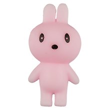 Игрушка-антистресс Зайка на спинке (силикон) (6х4х4)