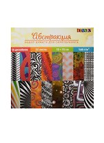 Набор бумаги DEKOLA для скрапбукинга Абстракция (124796) (15х15) (32л.) (упаковка) (завод художественных красок)