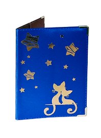 Обложка для паспорта Кошки и звезды (491596)
