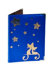 Обложка для паспорта Кошки и звезды (491596)