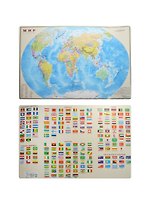 Мир Политическая карта (1:55млн) (58х38) (520,656,722) (капс., гл.)