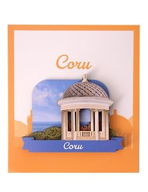 Сувенирный магнит Ротонда (Сочи) (дерево) (СчРтд1)