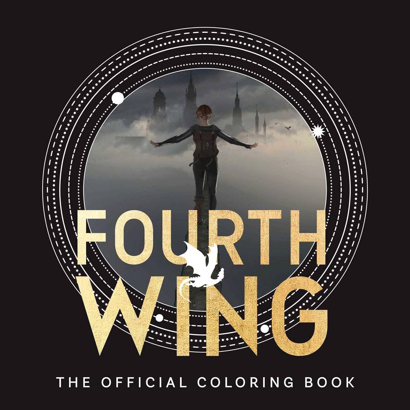 Обложка книги «Fourth Wing: The Official Coloring Book Четвертое крыло официальная раскраска /Книги на английском языке»