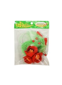 Декор из фетра Красный цветок большой (00011751) (19х11см) (упаковка)