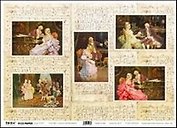 Декупажный лист, "Музыка", рисовая бумага, 35 х 50