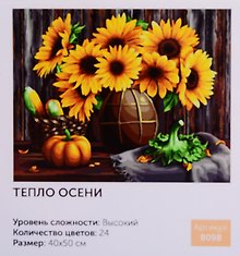 Картина по номерам Тепло осени (B098) (40х50 см) (24цв.) (коробка) (Art idea)