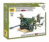 Сборная модель Советская противотанковая пушка ЗИС-3 с расчетом, 6253, ЗВЕЗДА