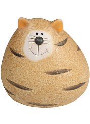Сувенир Фигурка керамическая Кот полосатый большой 9*10см