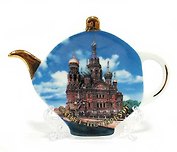 Сувенир, Акм, Подставка-чайник, Спас-на-Крови, для чайных пакетиков, керамика