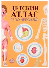 ДЕТСКИЙ АТЛАС "ТЕЛО ЧЕЛОВЕКА" мат.ламин, выб.лак, тиснение, мелов.бум.  236х336
