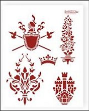 Трафарет пластиковый многоразовый Замок (20х25) (Л-055)