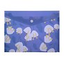 Папка-конверт А5 на кнопке "Флорал Белые цветы", с блёстками, пластик, Hatber