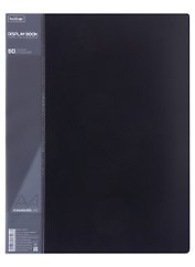 Папка 60ф А4 "STANDARD" пластик 0,7мм, черная  