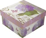 Коробка подарочная "Гортензия" 15*15*7,5см