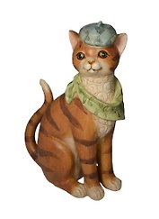 Декоративная статуэтка из полирезины Кошка (17,4х9х26,2) (33854)