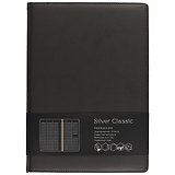 Еженедельник Listoff Silver Classic чёрный, недатированный, А4